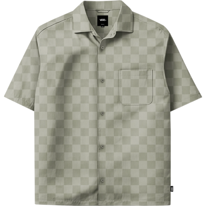 Van Doren Tencel Check Camp SS Shir Soft Sage Bild 1