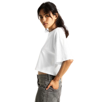 W Rhythm Relaxed Crop SS White Bild 4