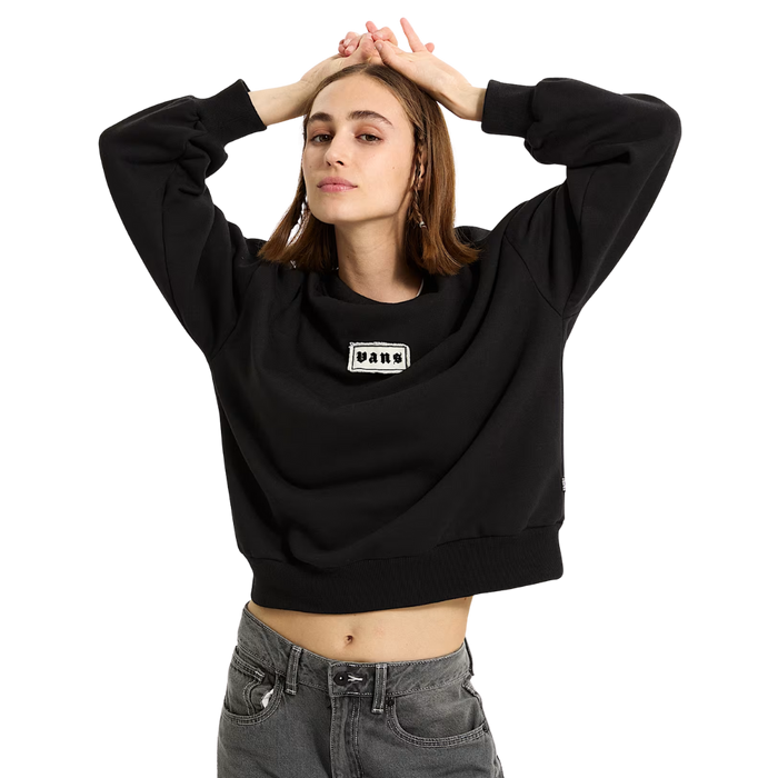 W Upworn Retro Crew Black Bild 1