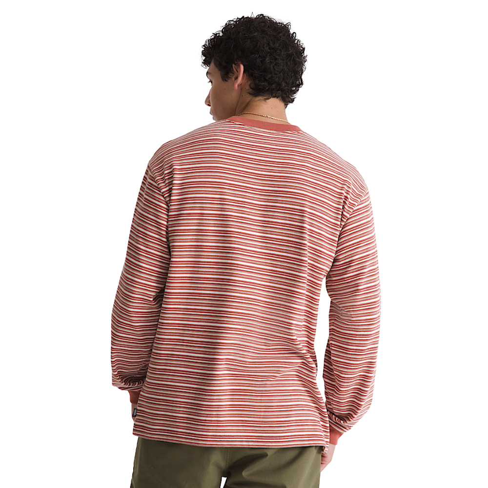 Wesley Stripe LS Knit Light Bronze/Cream Bild 4