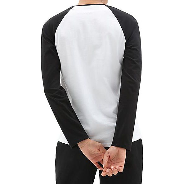 WM FLYING V LS RAGLAN WHITE/BLACK Bild 2