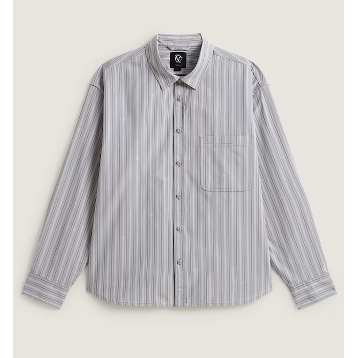 Vans X Rowan Stripe LS Woven Light Grey Bild 1