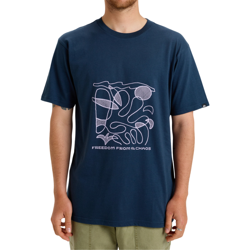 Abstract Chaos Dark Navy Bild 3