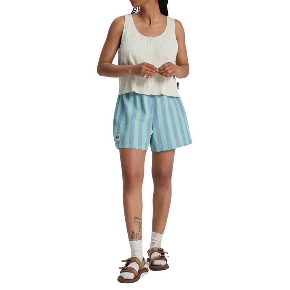 Aopvolleyshort Green Spruce Stripe Bild 3