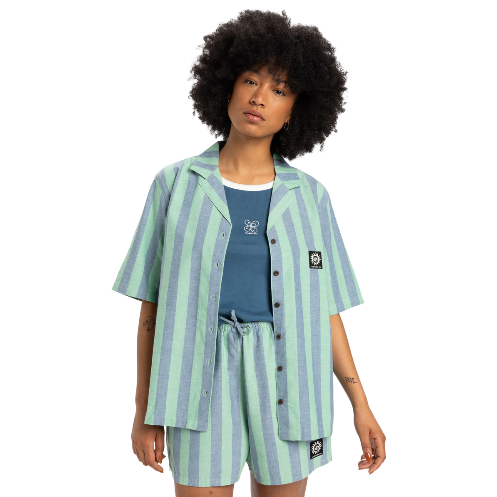 Dad Hemd Green Spruce Stripe Bild 1