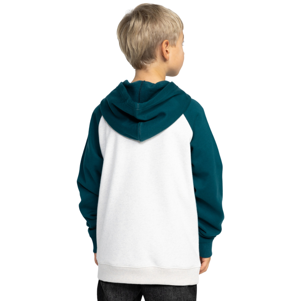 Dc Corpo Raglan Snow Hther/Deep Teal Bild 4