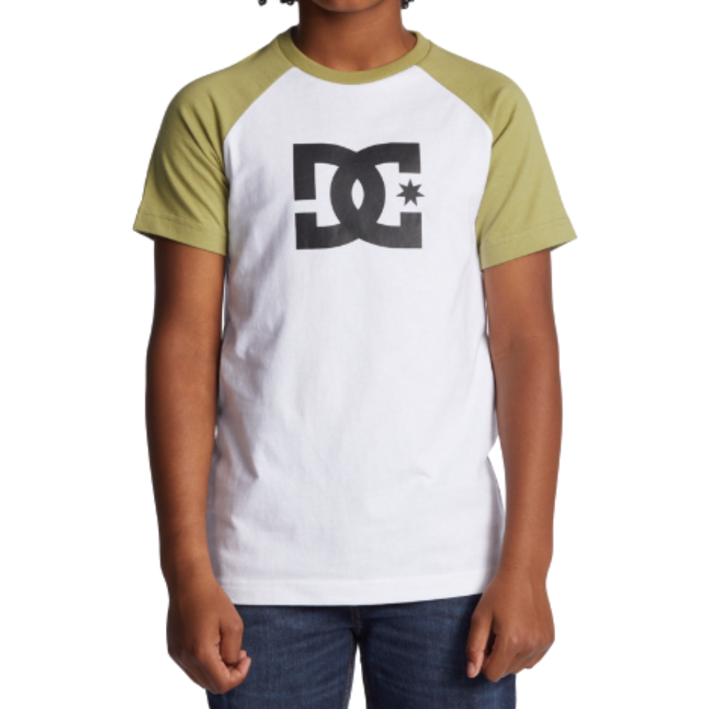 DC RAGLAN SS BOY WHITE/SAGE Bild 1