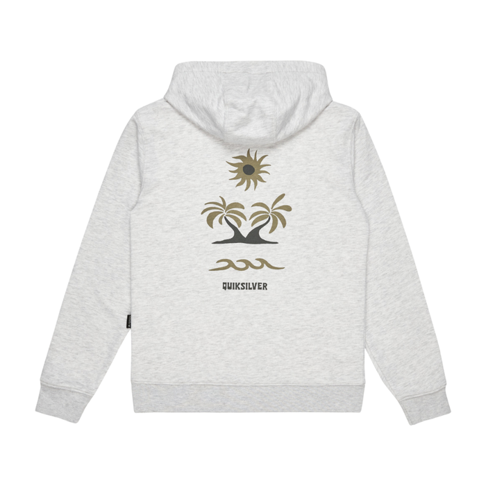 Graphic Hoodie Youth White Marble Heather Bild 2