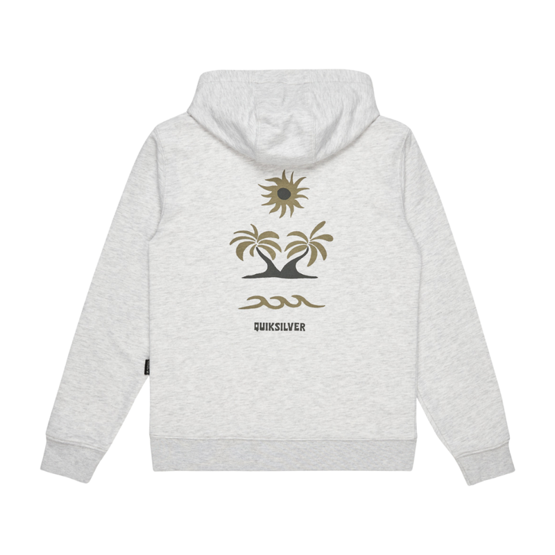 Graphic Hoodie Youth White Marble Heather Bild 2