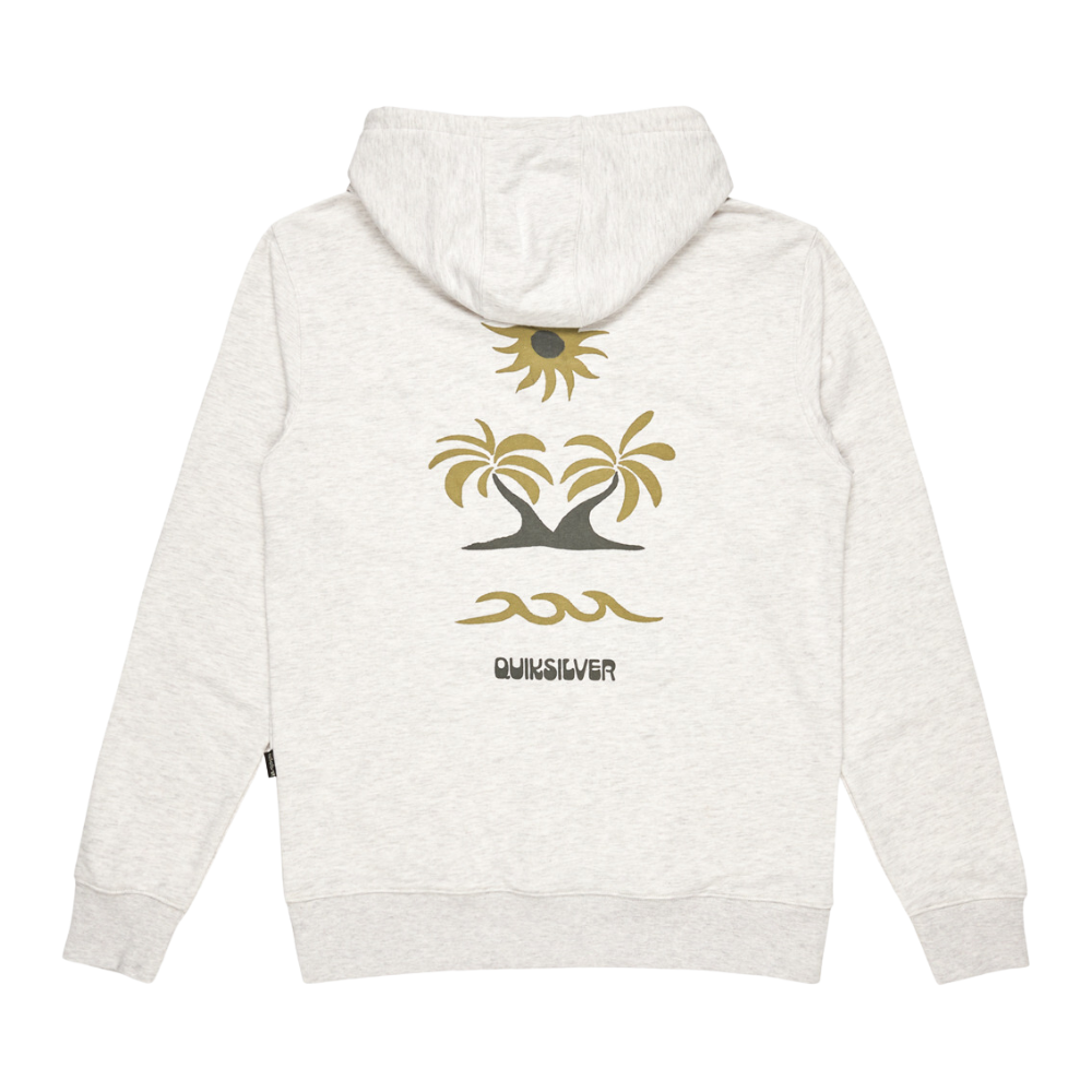 Graphic Mix Hoodie White Marble Heather Bild 2