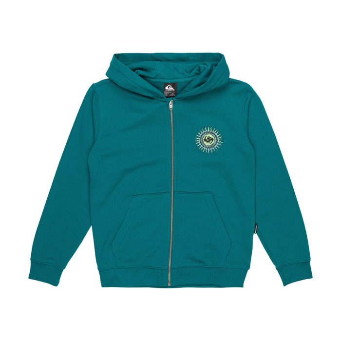 Graphic Zip Hoodie Youth Teal Green Bild 1