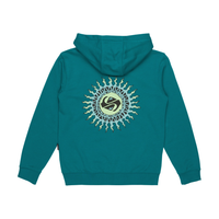 Graphic Zip Hoodie Youth Teal Green Bild 2
