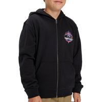 Graphic Zip Hoodie Youth Black Bild 1