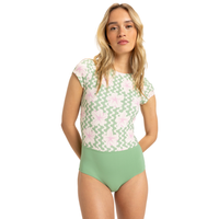 Hibiscus Daze Ss Onesie 2 Basil Party Waves Yw Bild 1