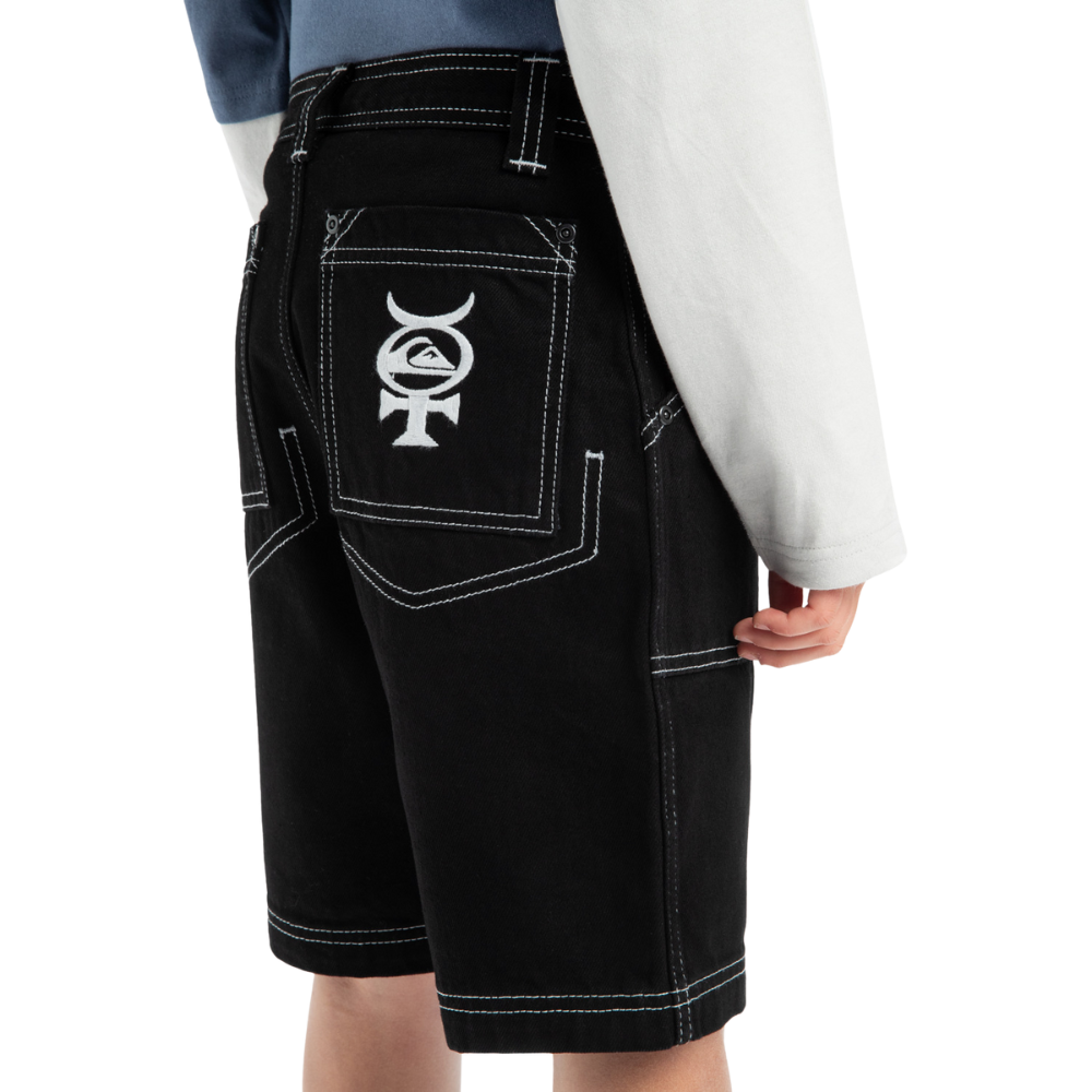 Mercury Denim Short Youth Black Bild 2