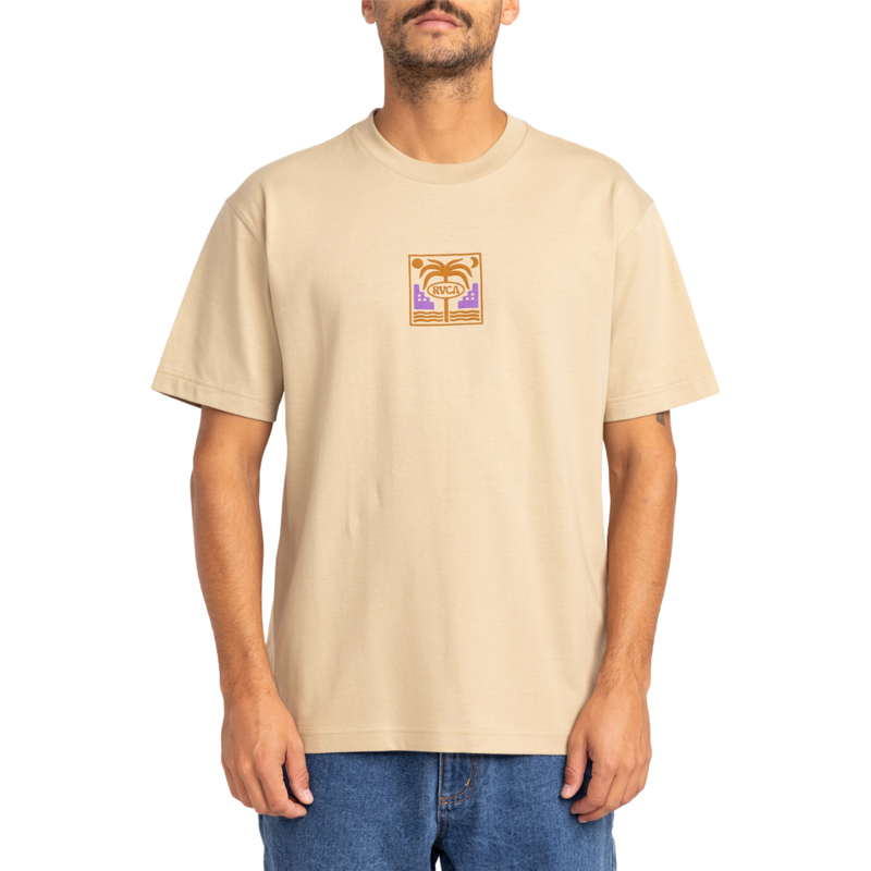 Morocco Palms SS Tee Khaki Bild 1