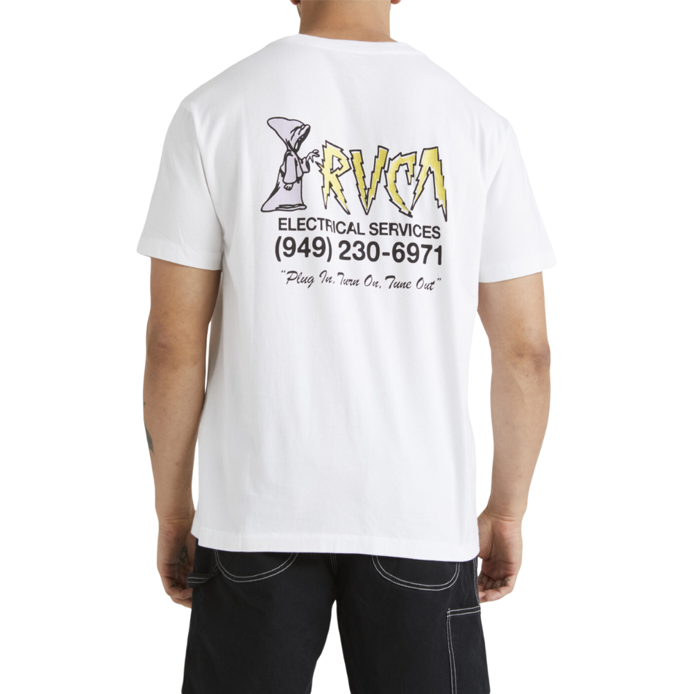 Rvca Electrical SS Tee White Bild 2