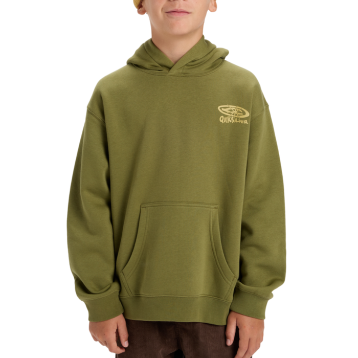 Salt Water Graphic Hood Youth Loden Green Bild 1