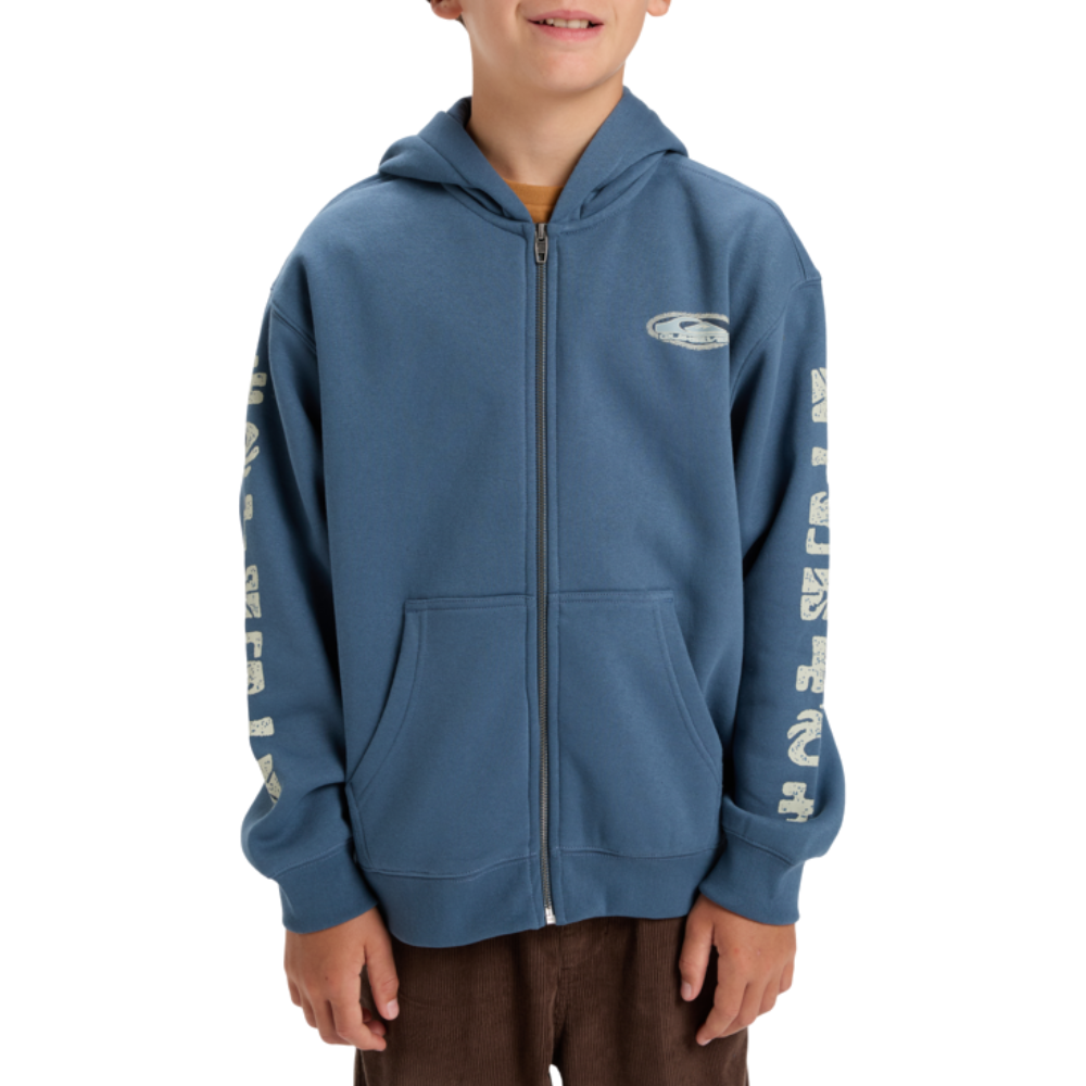 Salt Water Graphic Zip Youth China Blue Bild 1