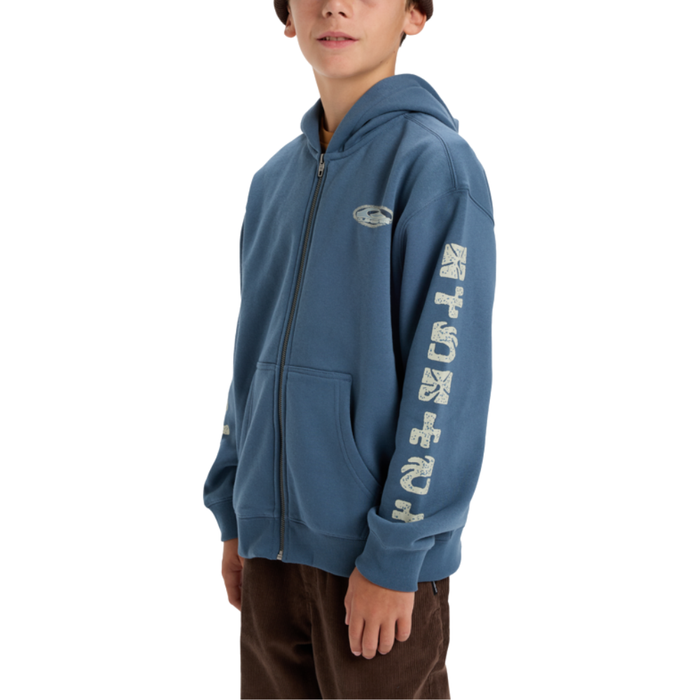 Salt Water Graphic Zip Youth China Blue Bild 2