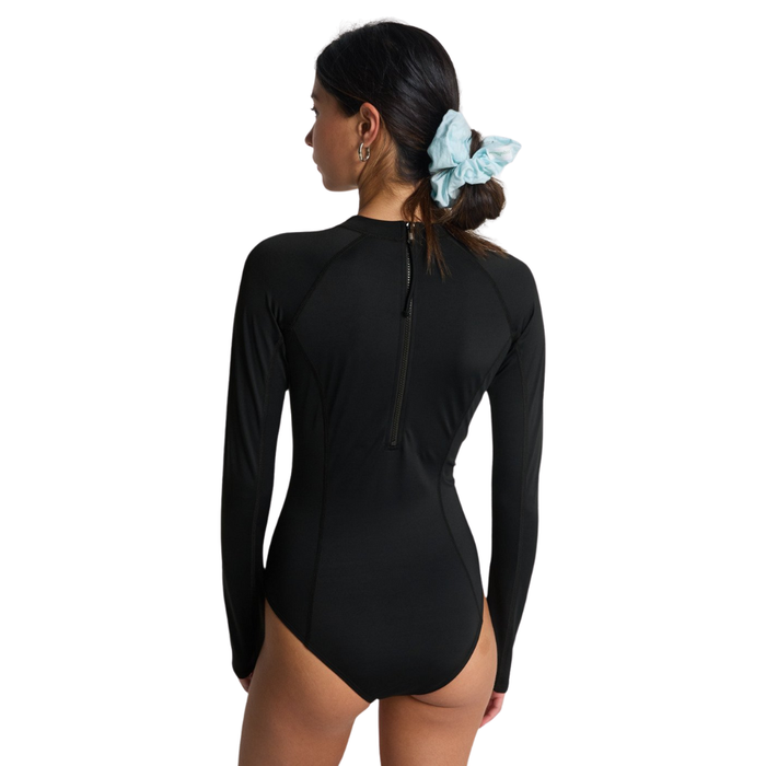 Tropic Bodysuit Ls Black Pebble Bild 2