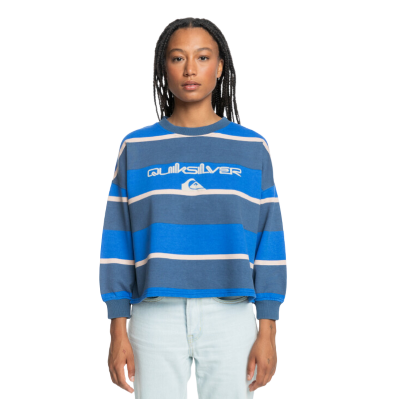 Uni Bold Stripe Crew Vintage Indigo Strip Bild 1