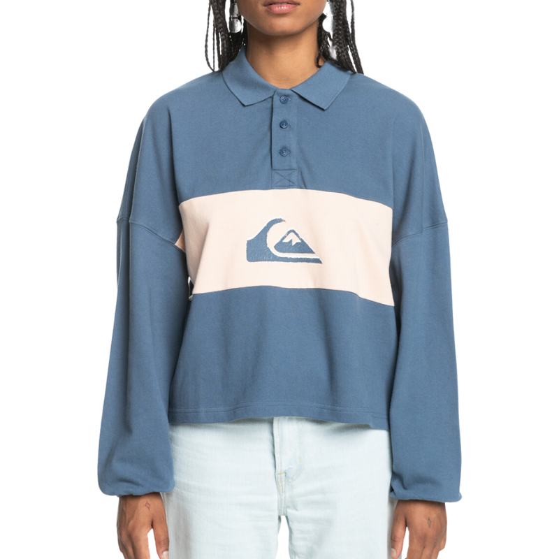 UNI POLO LS Vintage Indigo Bild 1