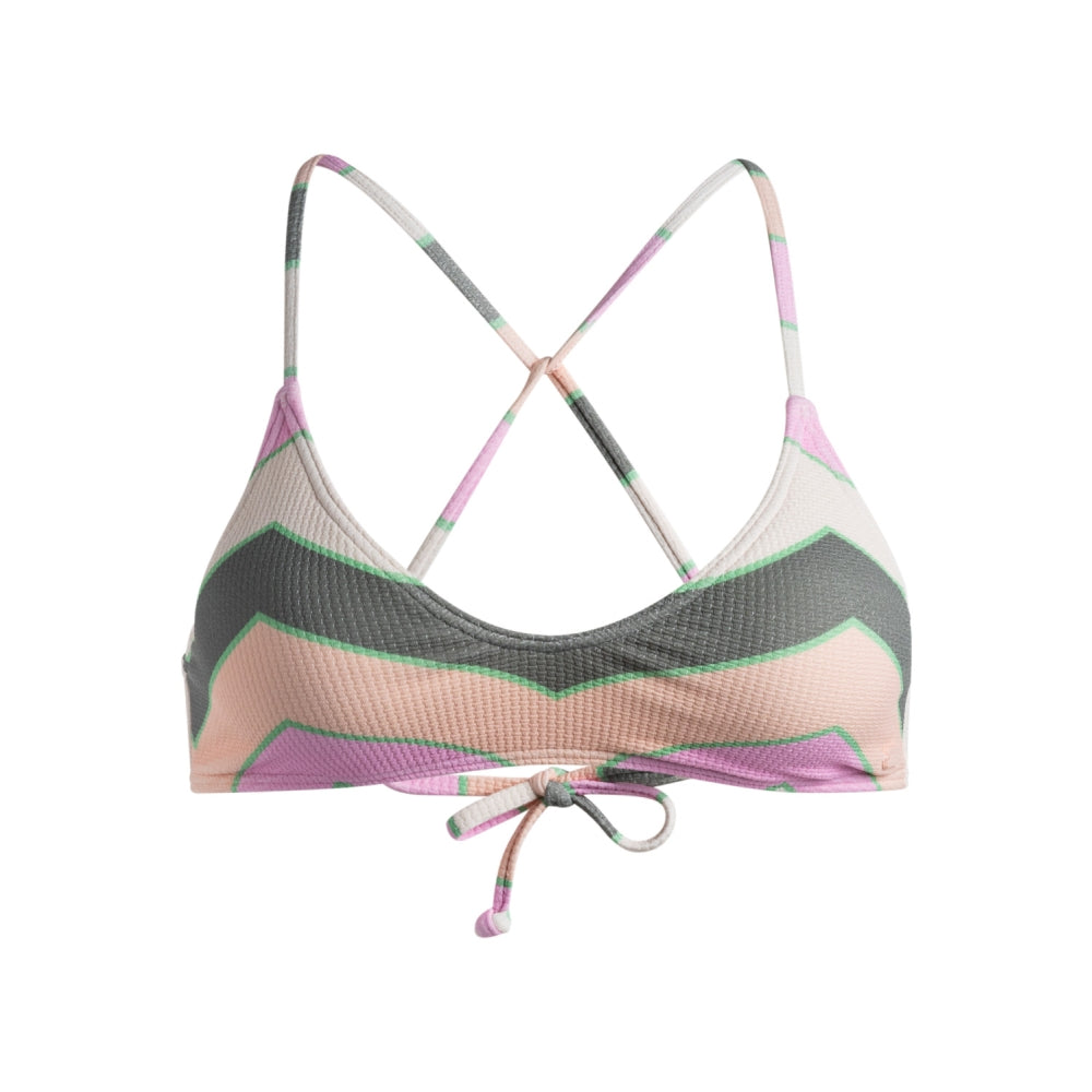 VISTA STRIPE STRAPPY BRA AGAVE GREEN VERY VIS Bild 5