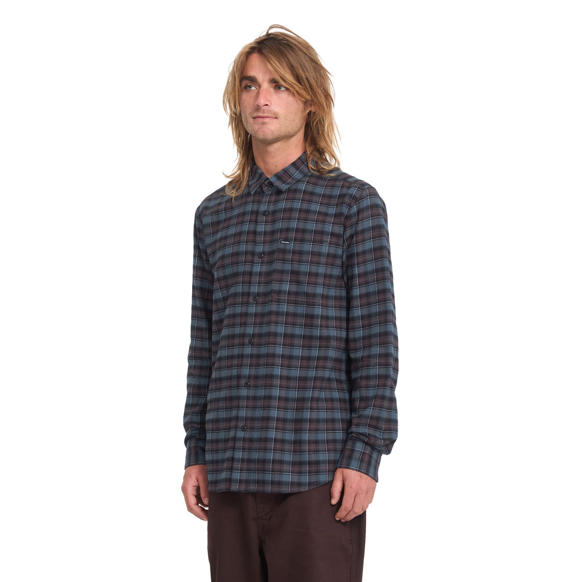 Caden Plaid LS Raisin Bild 3