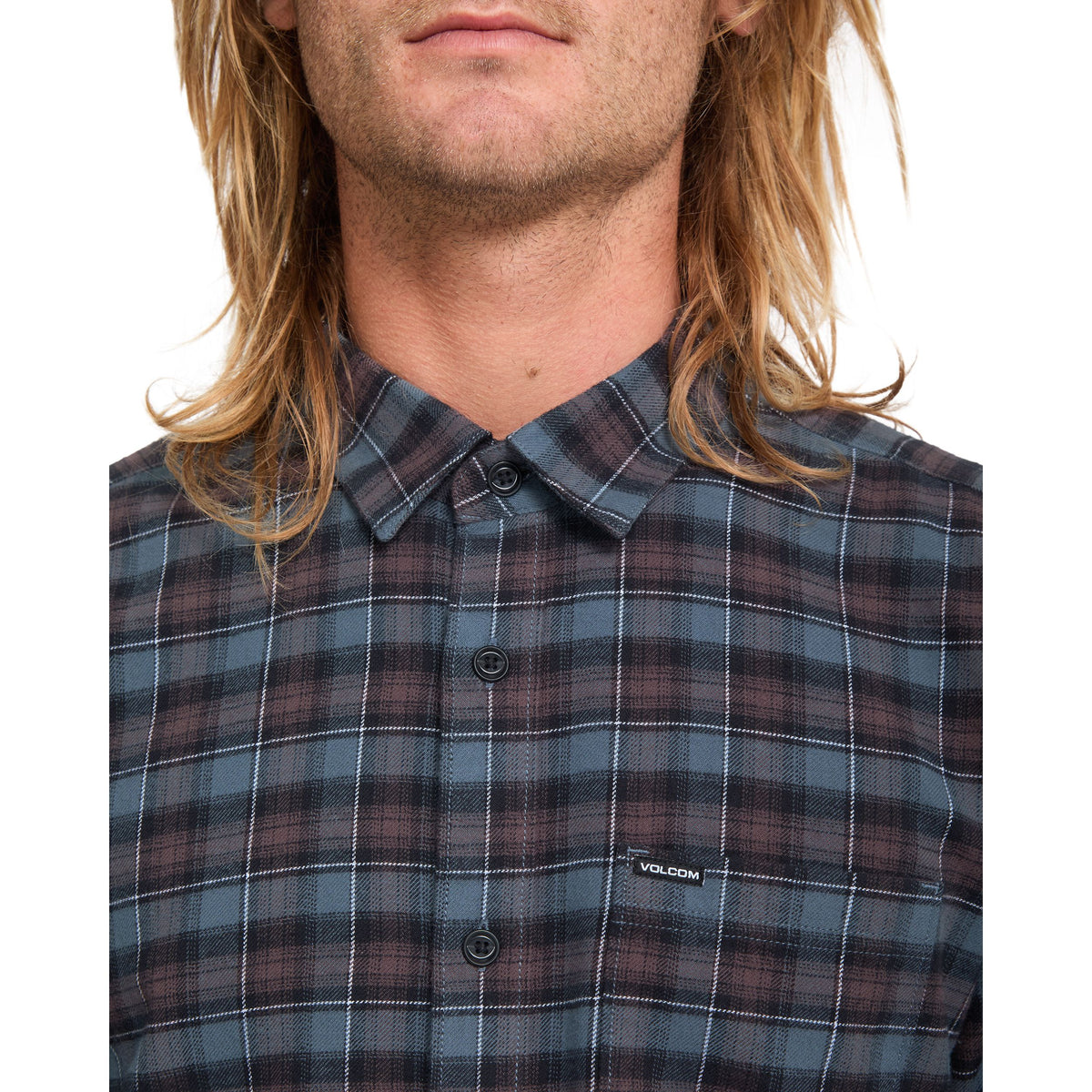 Caden Plaid LS Raisin Bild 4