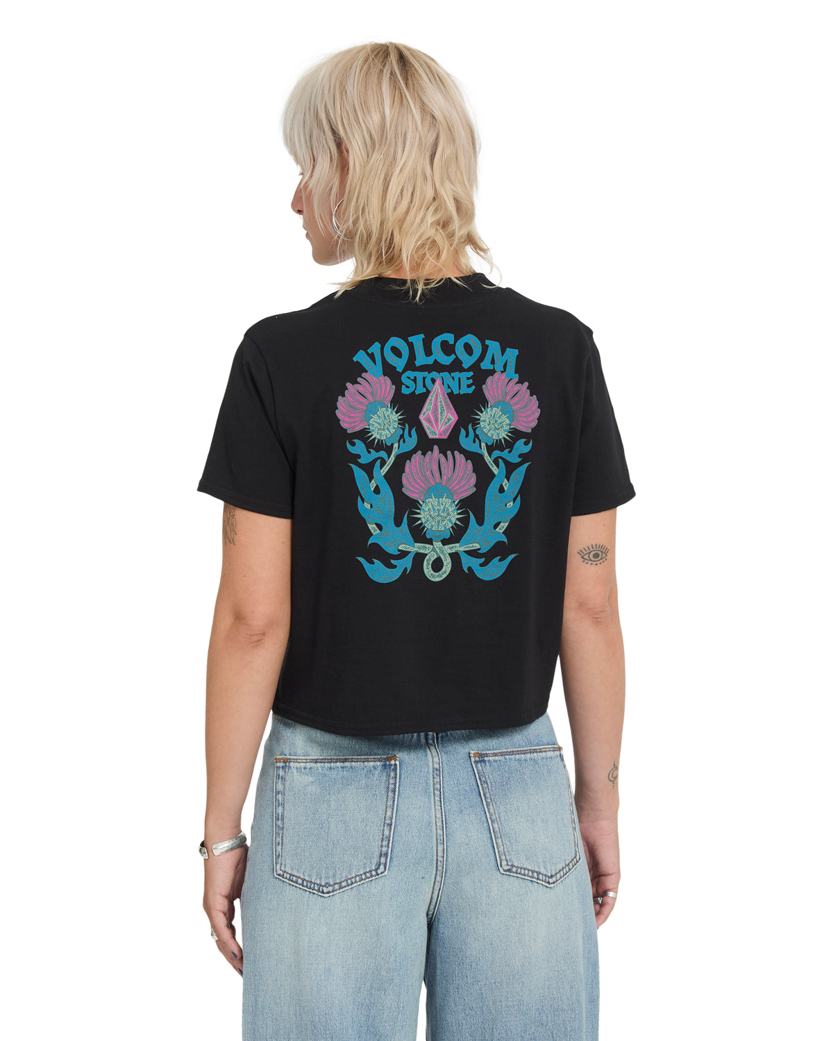 Dial Crop Tee Black Bild 2