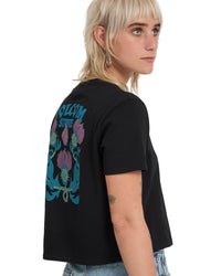 Dial Crop Tee Black Bild 7