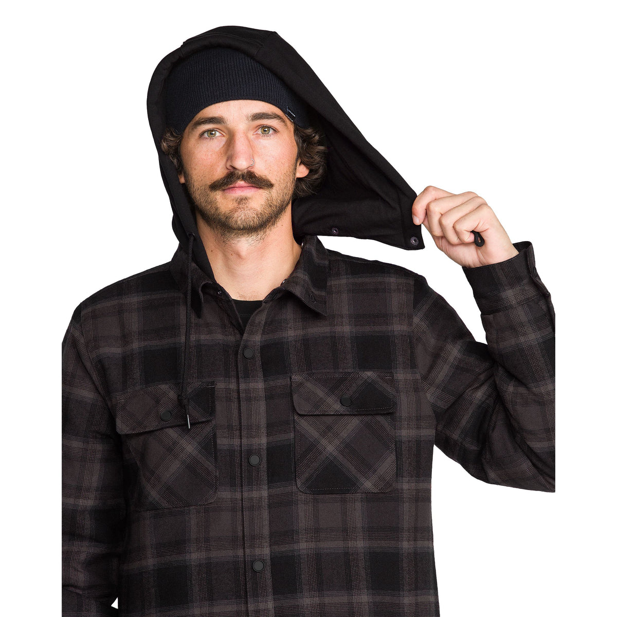 Enson Ins Riding Flannel Black Bild 3