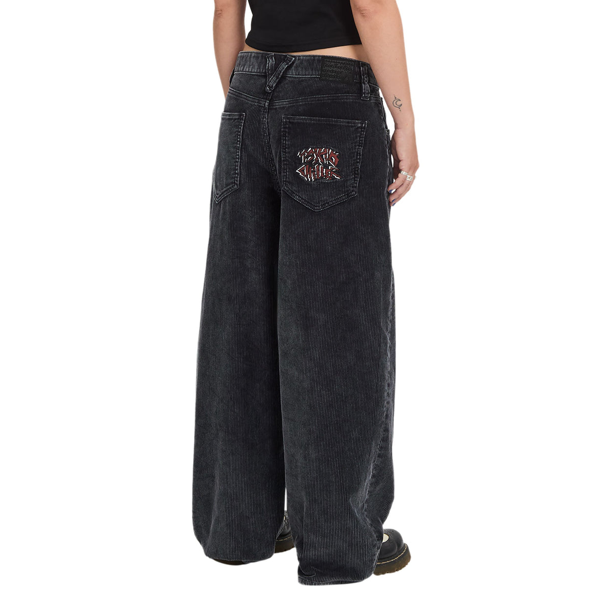 FA Ozzy Cord Pant Light Acid Black Bild 2