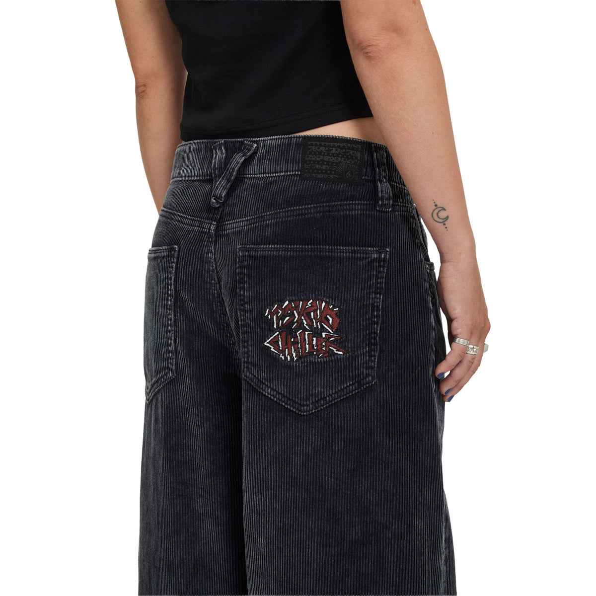 FA Ozzy Cord Pant Light Acid Black Bild 5