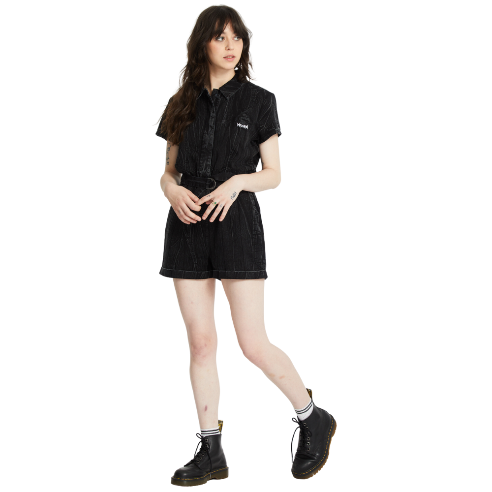 Asphalt Romper Black Marble Wash Bild 6