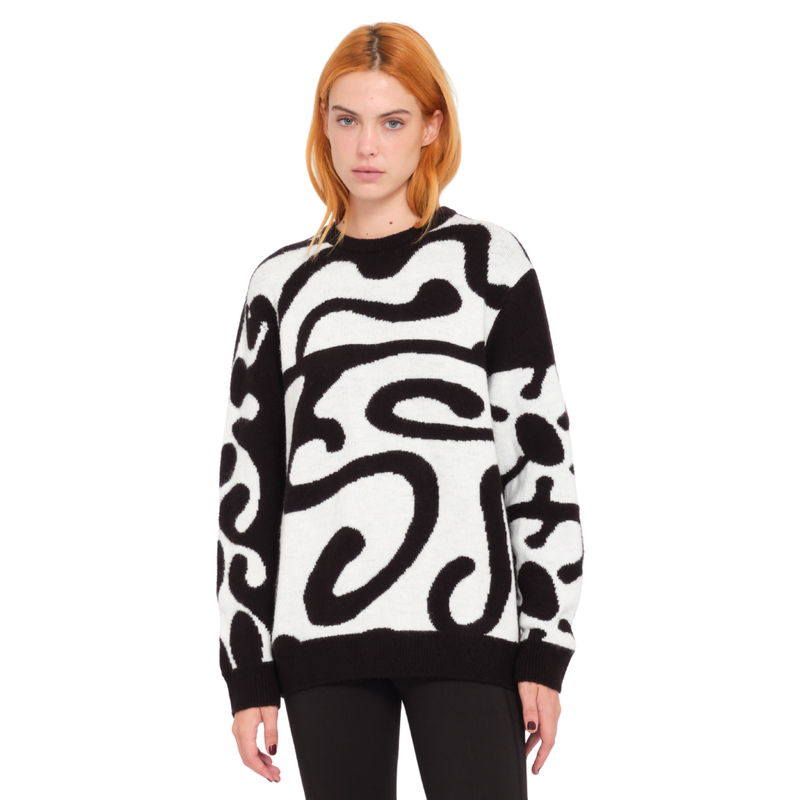 Fa Zephyr Sweater Black White Bild 1