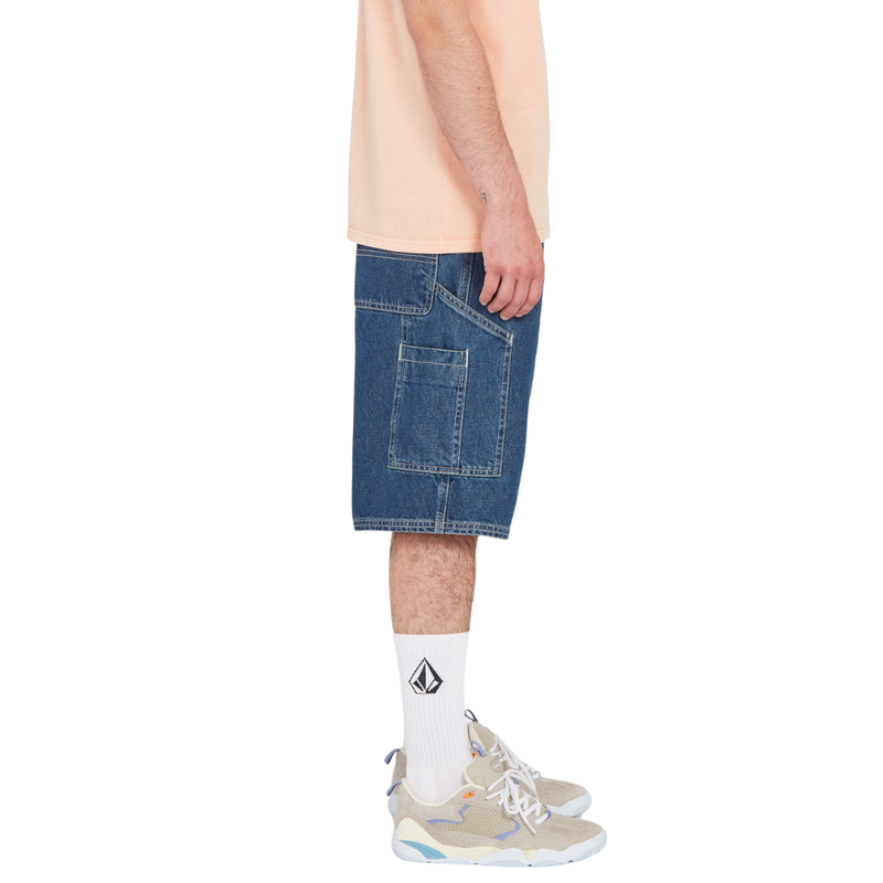 Labored Denim Utility Short Indigo Ridge Wash Bild 5