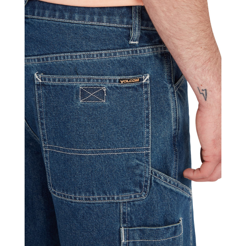 Labored Denim Utility Short Indigo Ridge Wash Bild 6