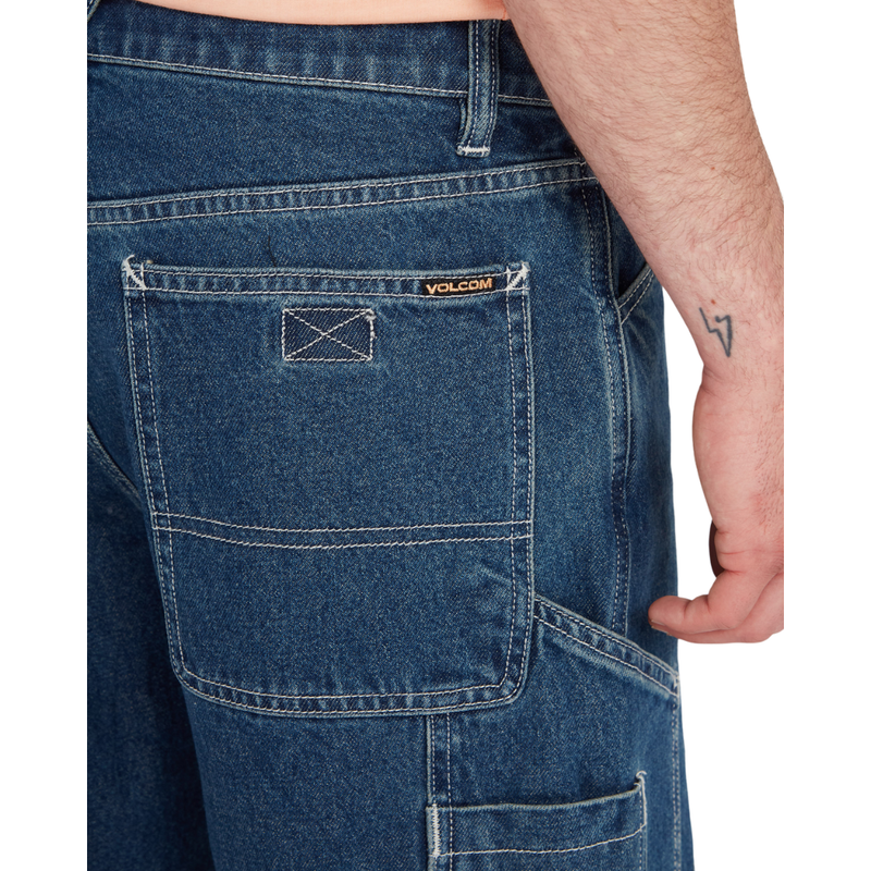 Labored Denim Utility Short Indigo Ridge Wash Bild 6