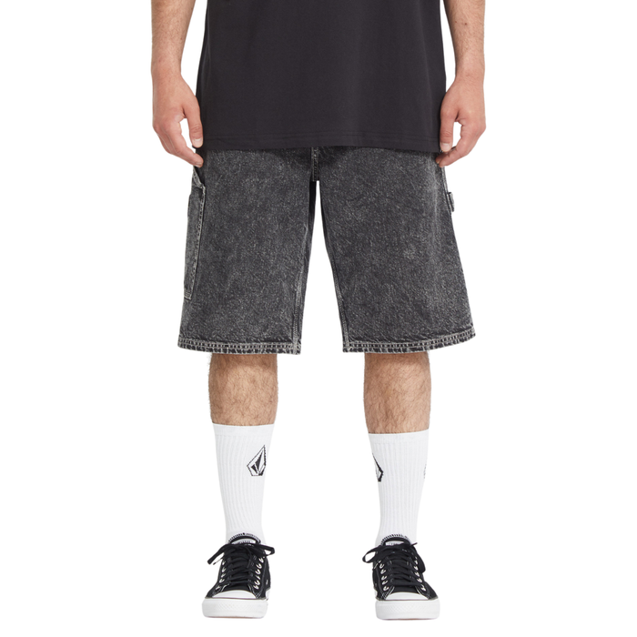 Labored Denim Utility Short Light Acid Black Bild 1