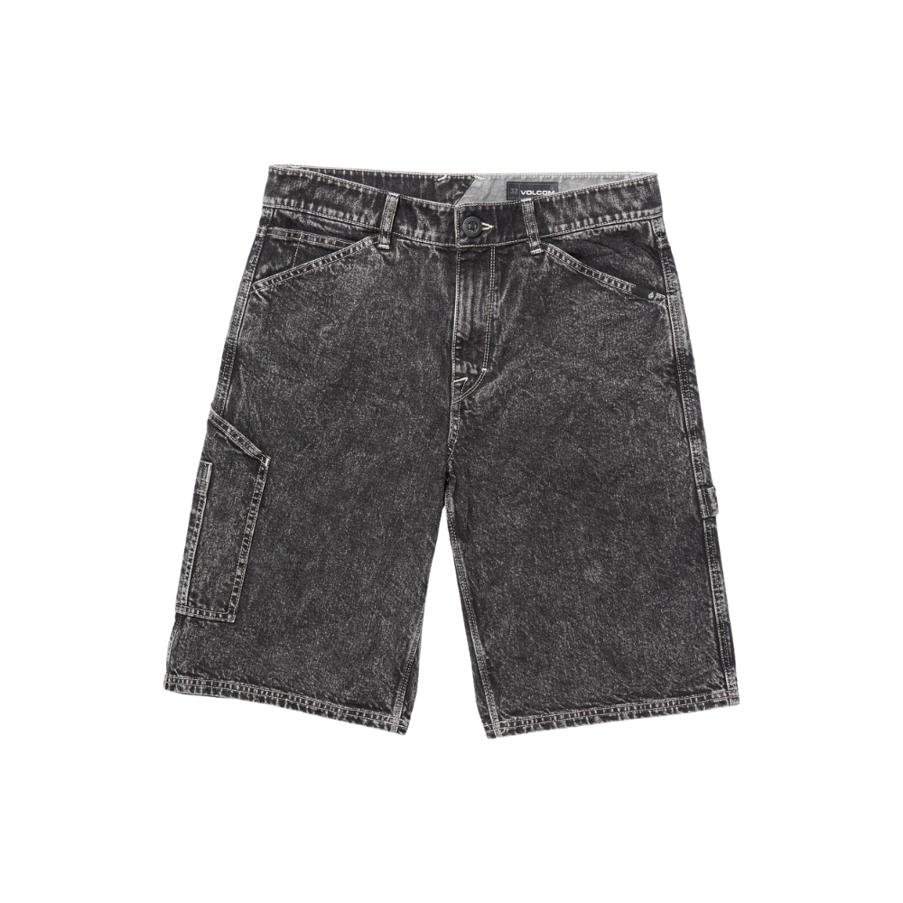 Labored Denim Utility Short Light Acid Black Bild 4