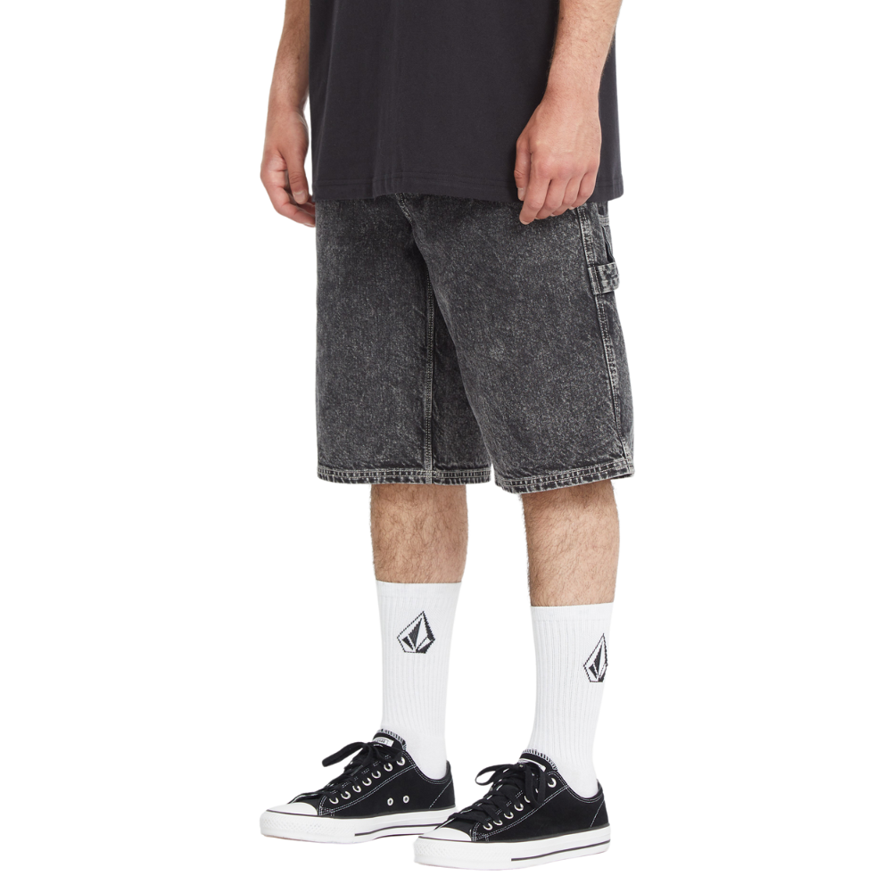 Labored Denim Utility Short Light Acid Black Bild 7