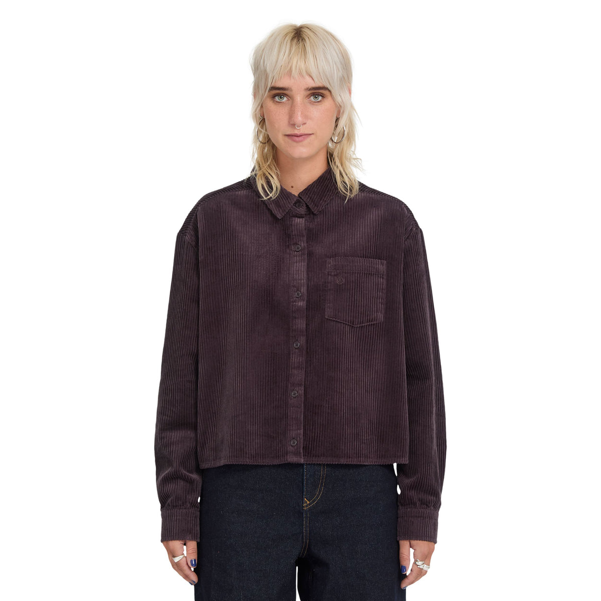 Weellow Cord Shirt Raisin Bild 1