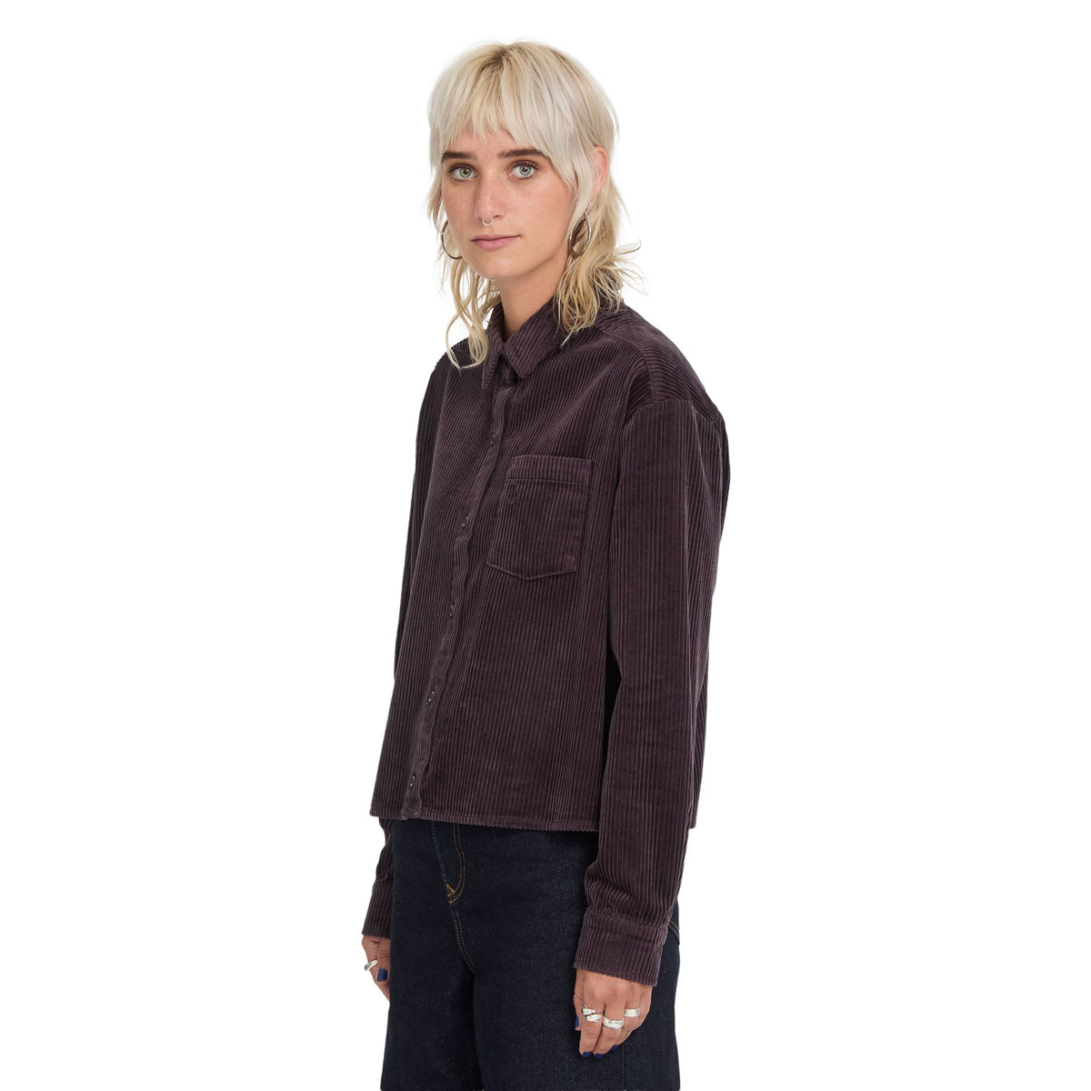 Weellow Cord Shirt Raisin Bild 3