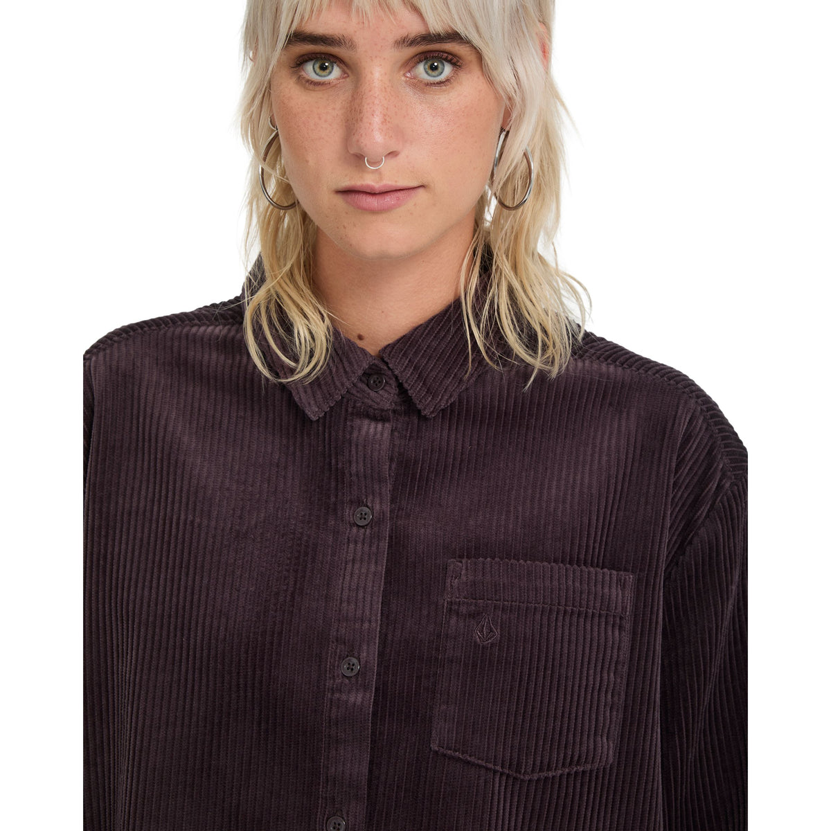 Weellow Cord Shirt Raisin Bild 4