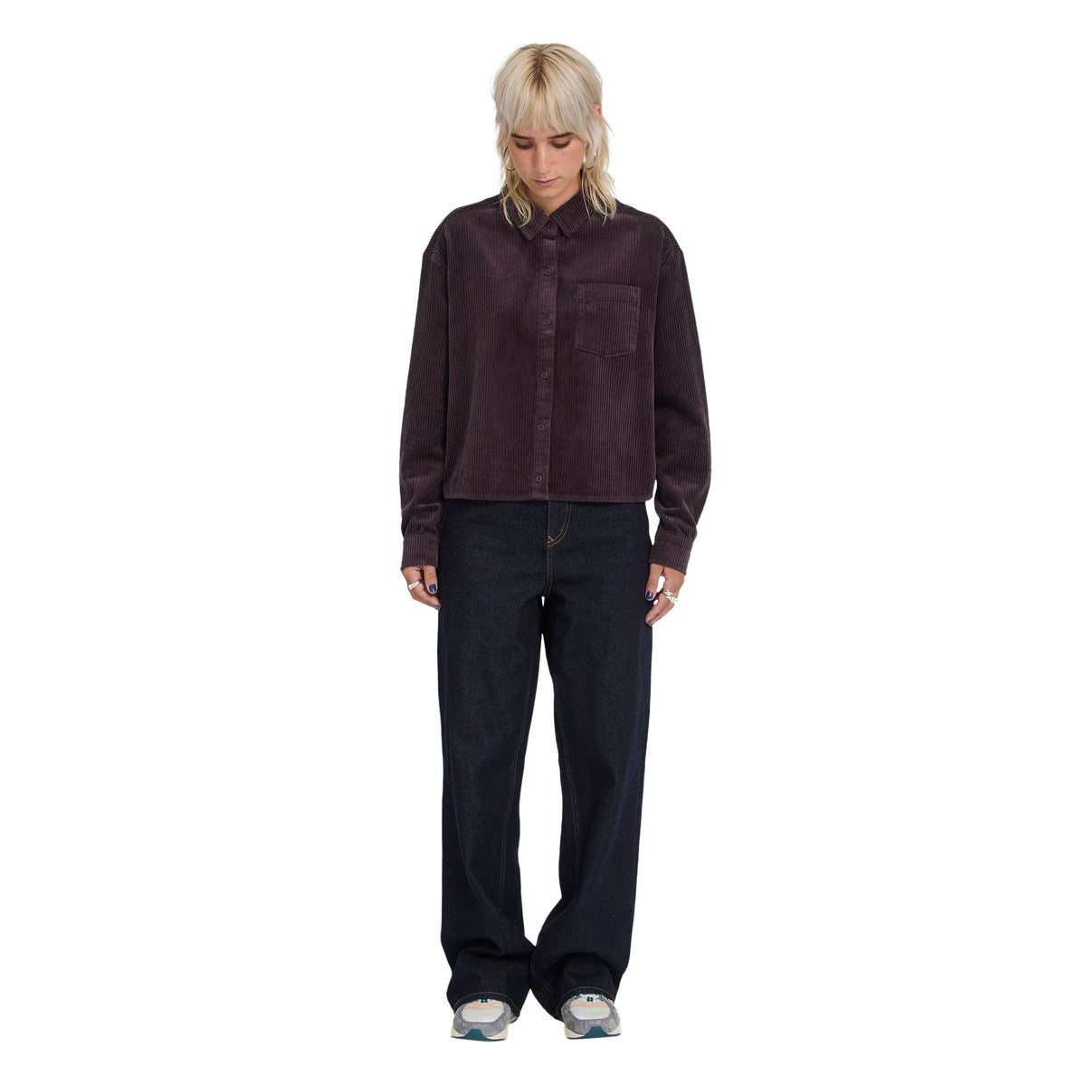 Weellow Cord Shirt Raisin Bild 5
