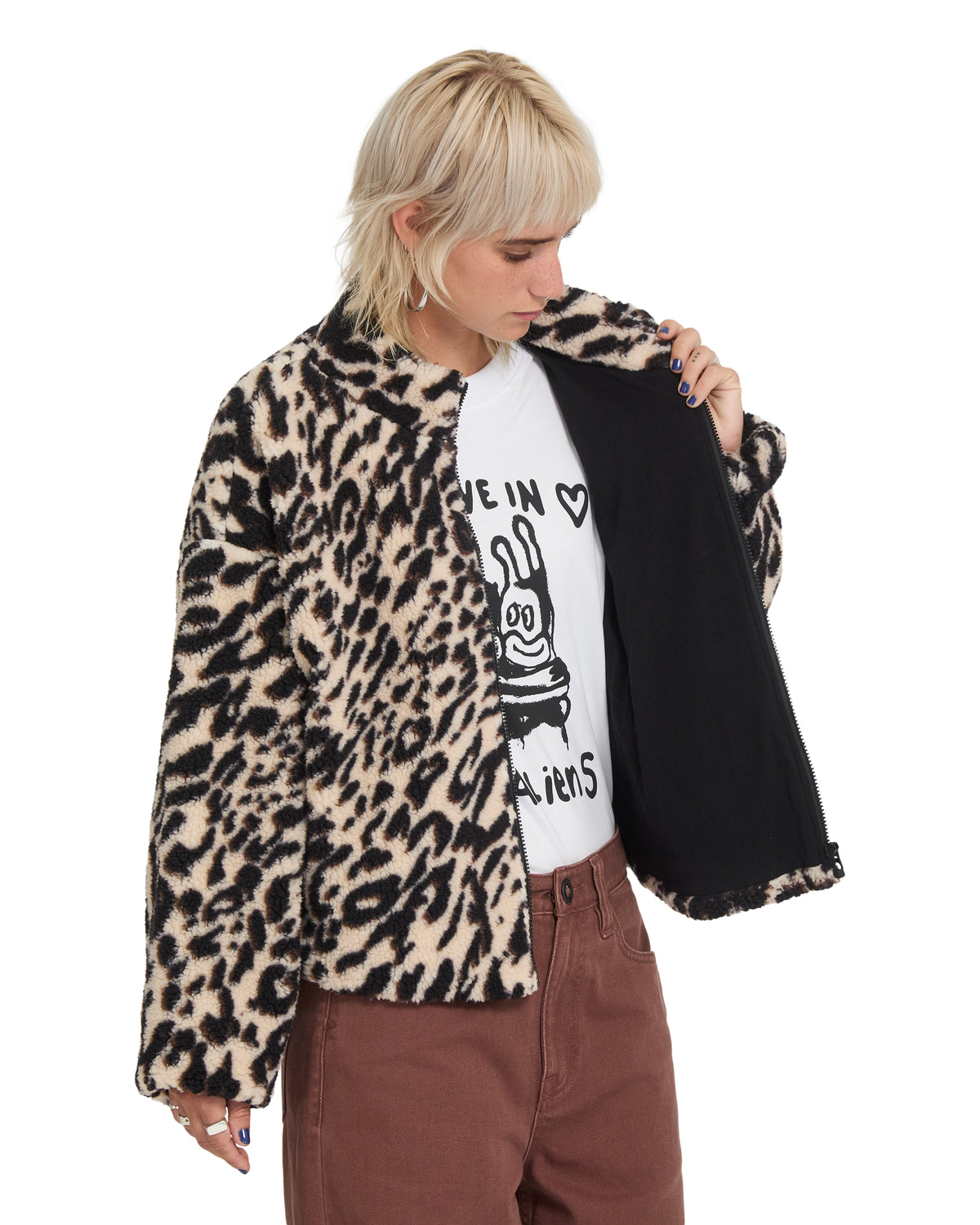 Wylding Out Sherpa Animal Print Bild 5