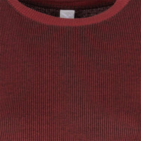 2 Tone Rib T-Shirt Black Red Bild 3