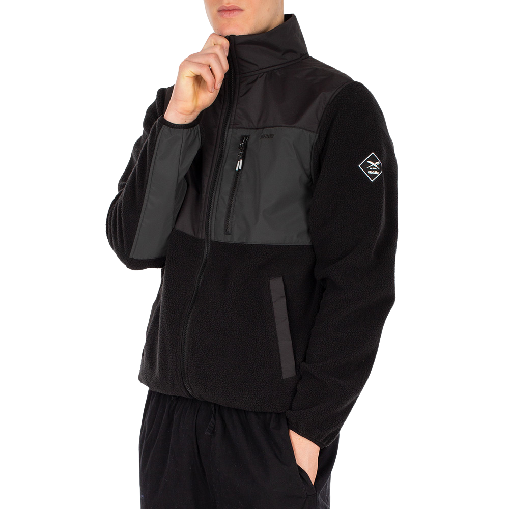 Auf Deck Fleece Jacket Uni Black Bild 1
